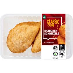 Woolworths 4 Chicken Schnitzel 600g