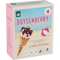 Woolworths Boysenberry Classic Cones
