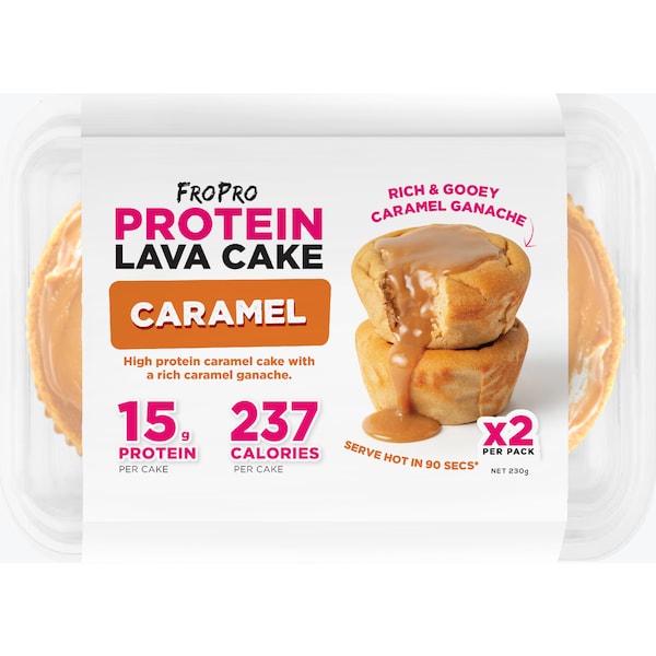 FroPro Protein Lava Cake Caramel 230g 2 pack