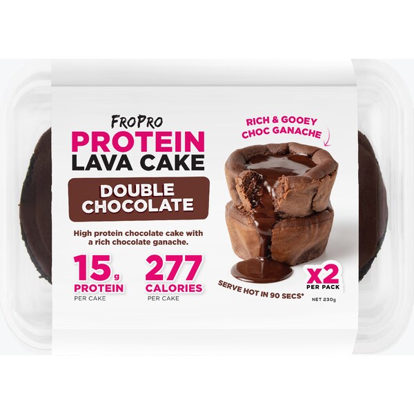 FroPro Protein Lava Cake Double Chocolate 230g 2 pack