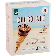 Woolworths Chocolate Classic Cones
