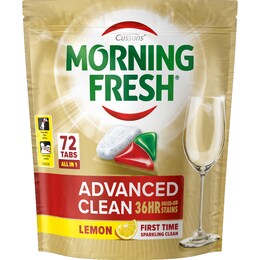 Morning Fresh Advanced Clean Dishwasher Tablets 72 pack – Woolworths