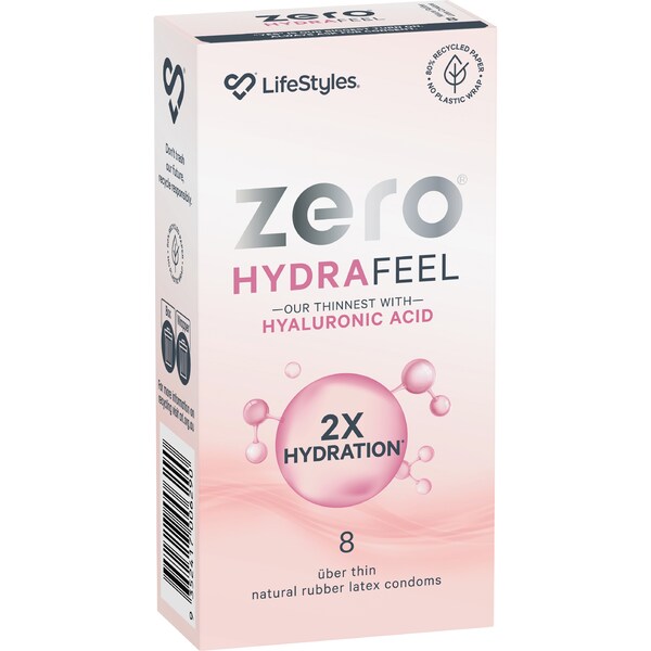 Lifestyles Zero Hydrafeel Condoms 8 pack