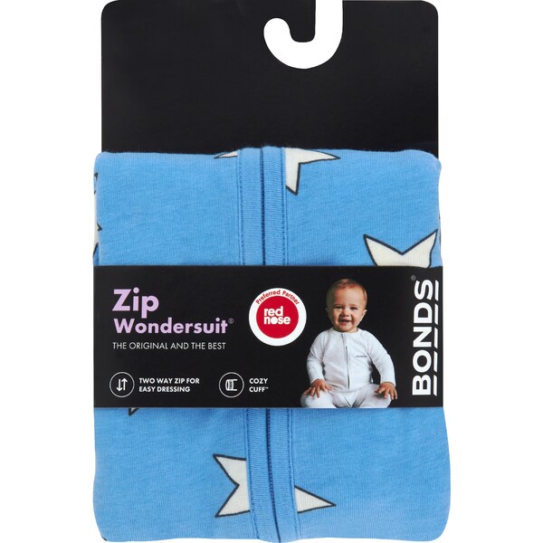 Bonds Baby Zippy Wondersuit Size 00 Assorted each