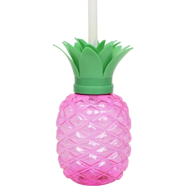 Armada Pineapple Tumbler With Straw Assorted each