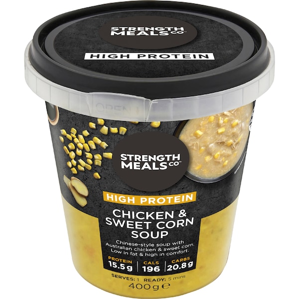 Strength Meals Co Chicken & Sweet Corn Soup 400g