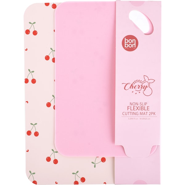Bonbon Flexible Cutting Mat Cherry 2 pack