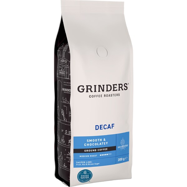 Grinders Decaf Ground Coffee 200g
