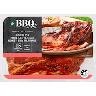 Woolworths BBQ Boneless Pork Scotch Honey BBQ