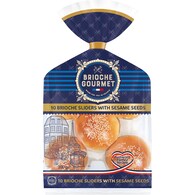 Brioche Gourmet Slider Buns With Sesame Seeds
