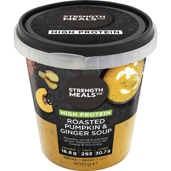 Strength Meals Co Roasted Pumpkin & Ginger Soup 400g