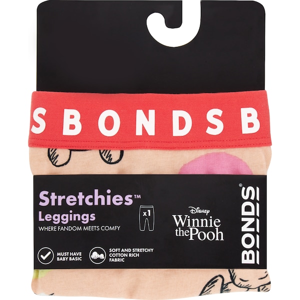 Bonds Disney Winnie The Pooh Stretchies Leggings Size 0-2 each