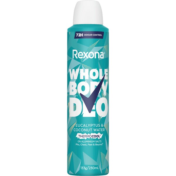 Rexona Women Whole Body Deodorant Thermo Eucalyptus & Coconut 230mL