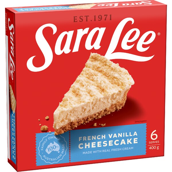 Sara Lee French Vanilla Cheesecake 400g