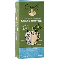 Campos Liquid Coffee Sachets Vanilla