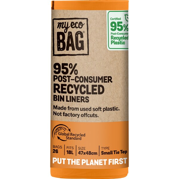 My Eco Bag Small Recycled Bin Liners 18L 26 pack