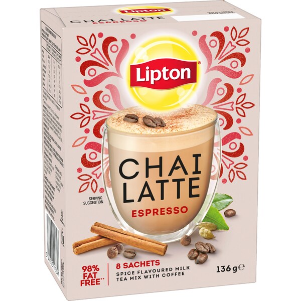 Lipton Chai Latte Espresso Sachets 8 pack