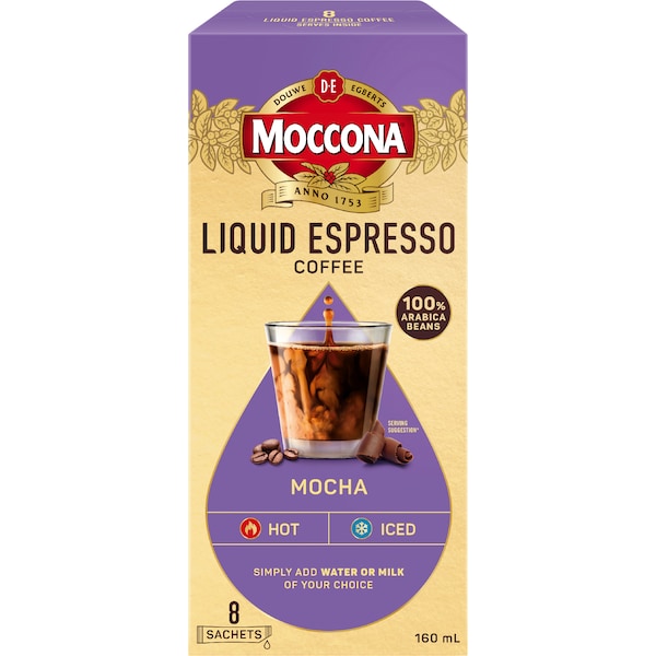 Moccona Liquid Espresso Coffee Mocha 160mL