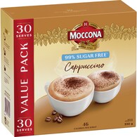 Moccona 99% Sugar Free Cappuccino Sachets