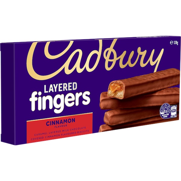 Cadbury Layered Fingers Biscuits Cinnamon 120g