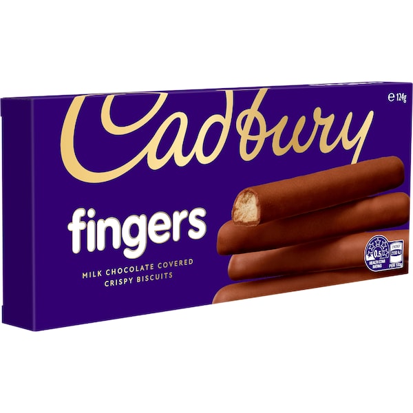 Cadbury Fingers Milk Chocolate Biscuits 124g