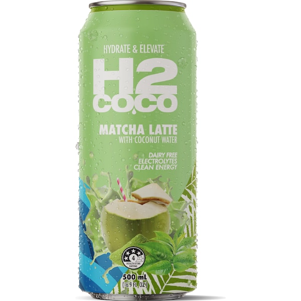 H2Coco Matcha Latte Coconut Water 500mL