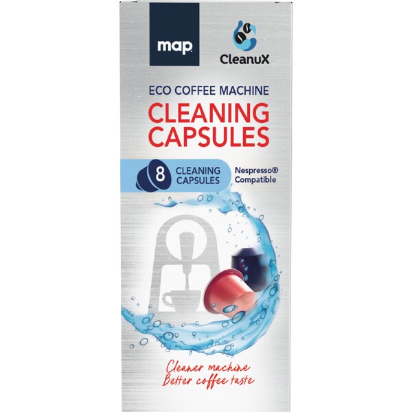 Map Eco Coffee Machine Cleaning Capsules 8 pack