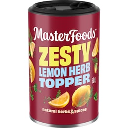 MasterFoods Masterfoods Zesty Lemon Herb Topper Seasoning 45g