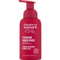 Thanks To Nature Antibacterial Foaming Hand Wash Cherry Blossom White Tea