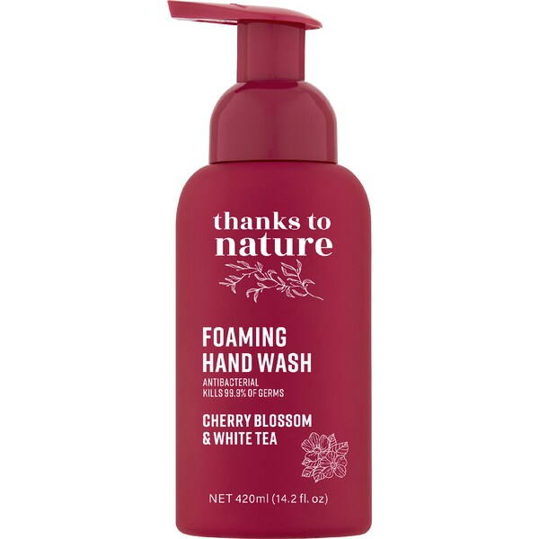 Thanks to Nature Foaming Hand Wash Cherry Blossom & White Tea 420mL