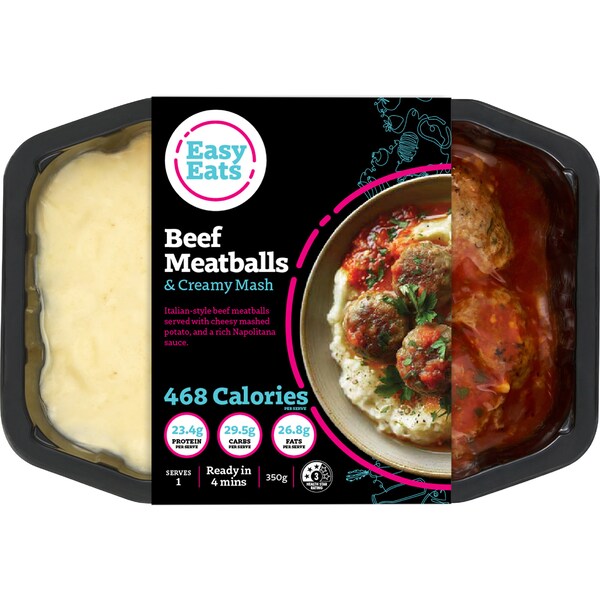 Fast Fuel Beef Meatballs & Mash 350g