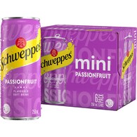 Schweppes Passionfruit Mini Soft Drink Cans