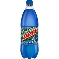 Mountain Dew Blue Razz Blitz Sour Blue Raspberry Flavour Soft Drink