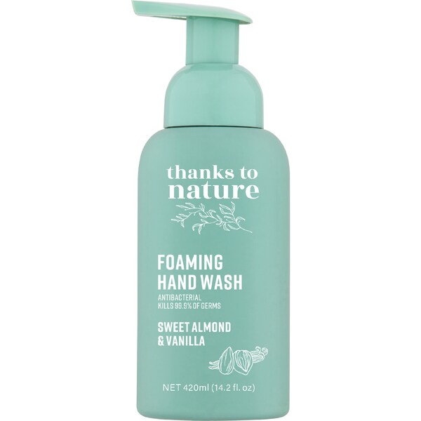 Thanks to Nature Foaming Hand Wash Sweet Almond & Vanilla Tea 420mL