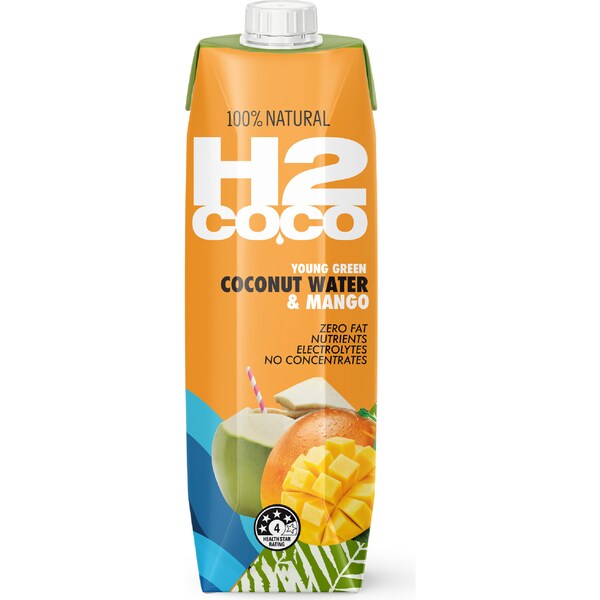 H2coco Young Green Coconut Water & Mango 1L