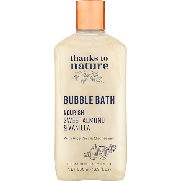 Thanks to Nature Bubble Bath Nourish Sweet Almond Vanilla & Aloe Vera 500mL