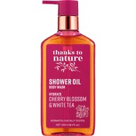 Thanks To Nature Shower Oil Body Wash Hydrate Cherry Blossom & White Tea