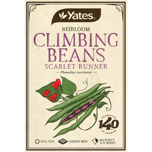 Yates Heirloom Climb Beans each