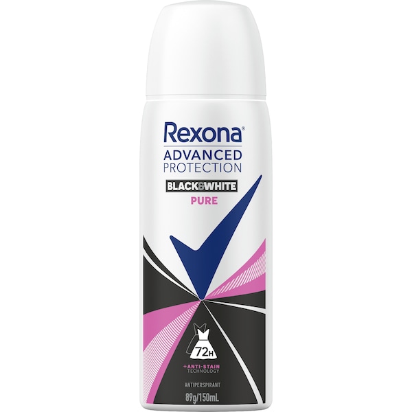 Rexona Women Antiperspirant Advanced Protection Black & White Pure 150mL