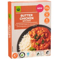 Woolworths Butter Chicken & Rice Frozen Meal