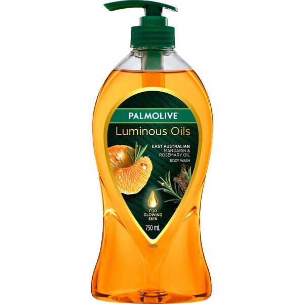 Palmolive Luminous Oils Body Wash Mandarin & Rosemary Oil 750mL