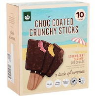 Woolworths Choc Coated Crunchy Sticks