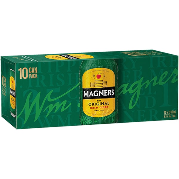 Magners Original Irish Cider Cans 330mL x 10 pack