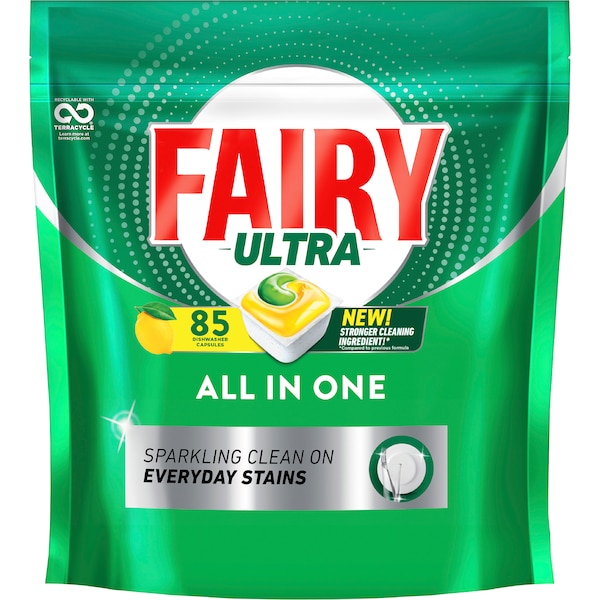 Fairy Ultra All In One Dishwasher Tablets 85 pack