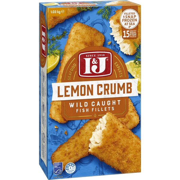 I&J Fish Fillets Lemon 1.03Kg