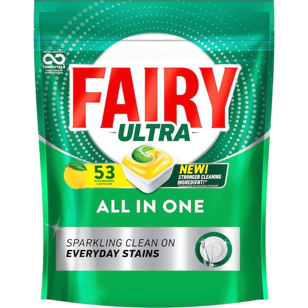 Fairy Ultra All In One Dishwasher Tablets 53 pack