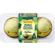 Sweet Union Dubai Pistachio Chocolate Inspired Muffins