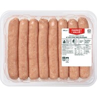 Market Value 8 Pack Thin Pork BBQ Sausages