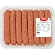 Market Value 8 Pack Thin Honey & Herb BBQ Sausages