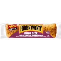 Four'N Twenty King Size Cheese & Bacon Sausage Roll